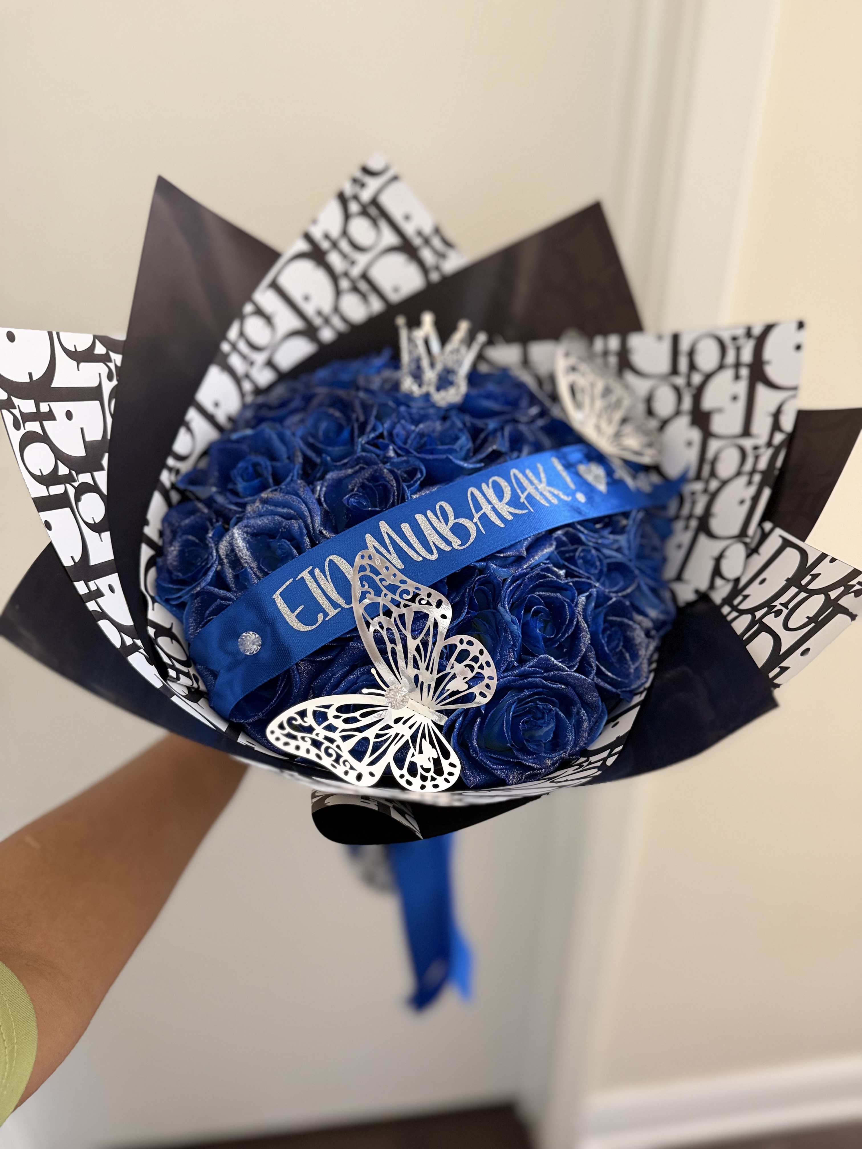 Royal blue celebration