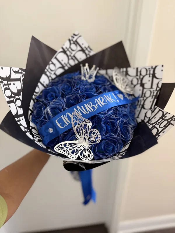 Royal blue celebration