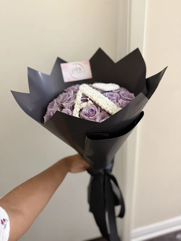 Purple monogram